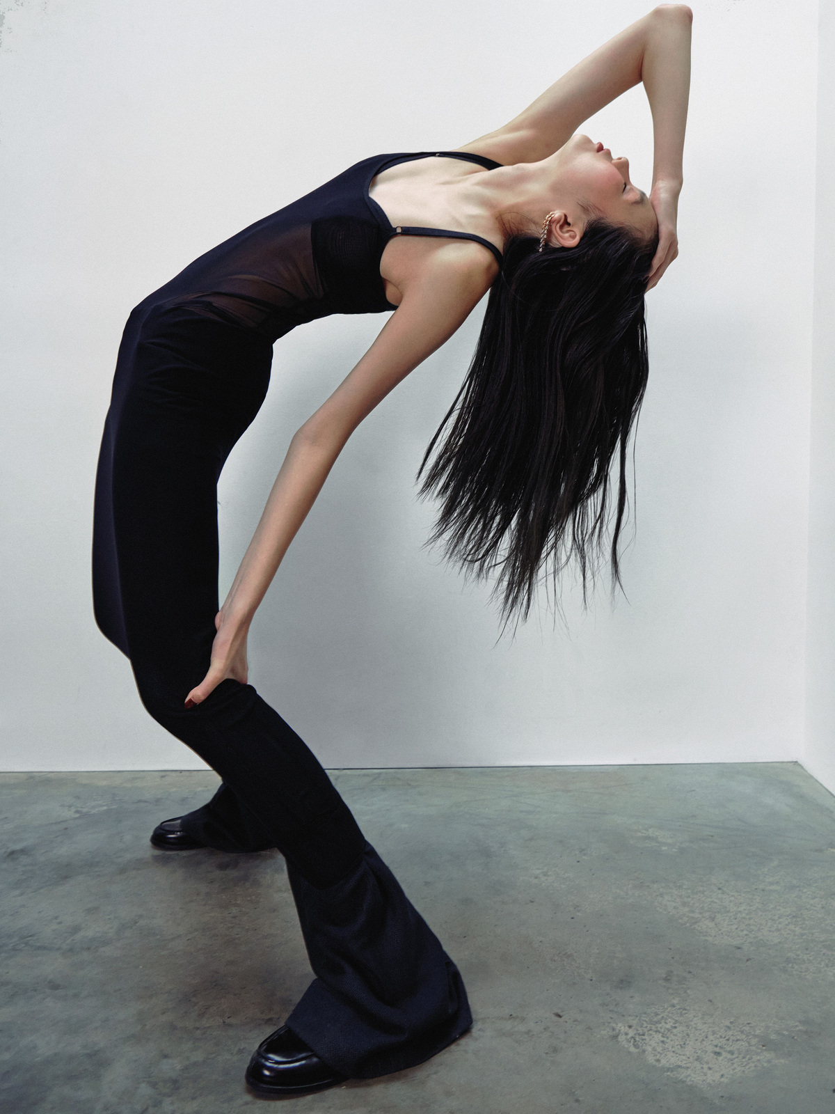 Sculptural studio fashion editorial